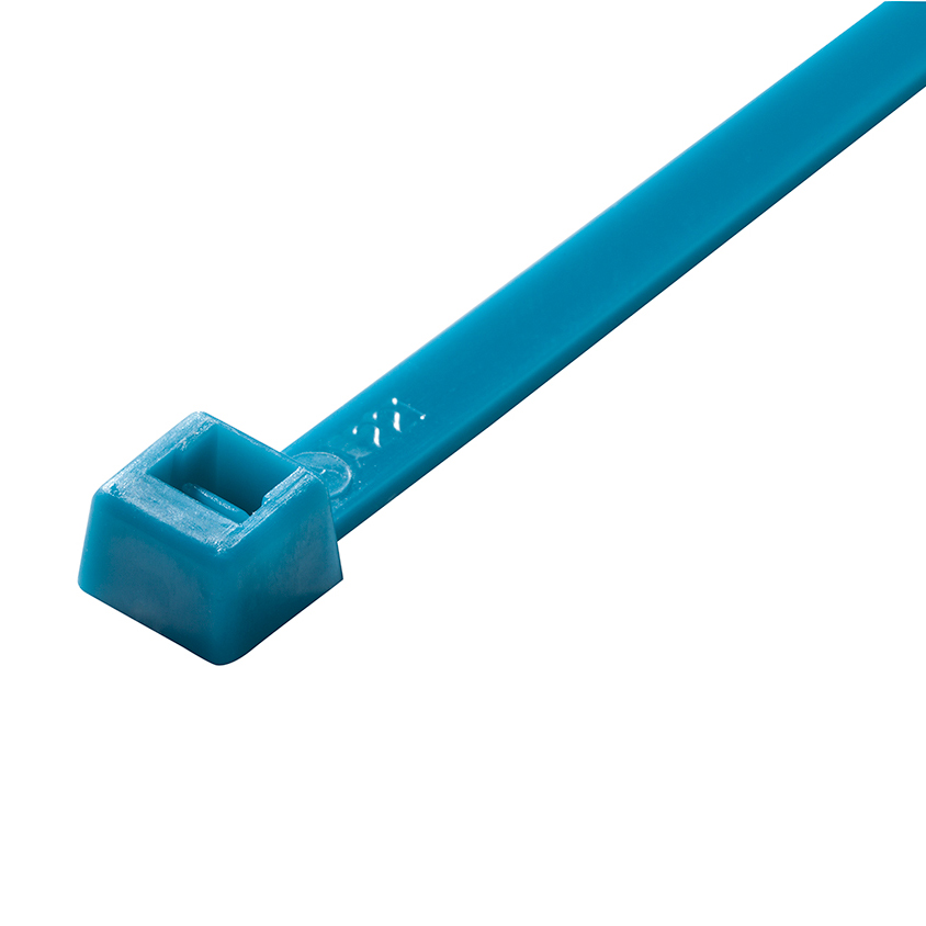 Standard Cable Ties, 50 lb, 14 inch, Fluorescent Blue Nylon