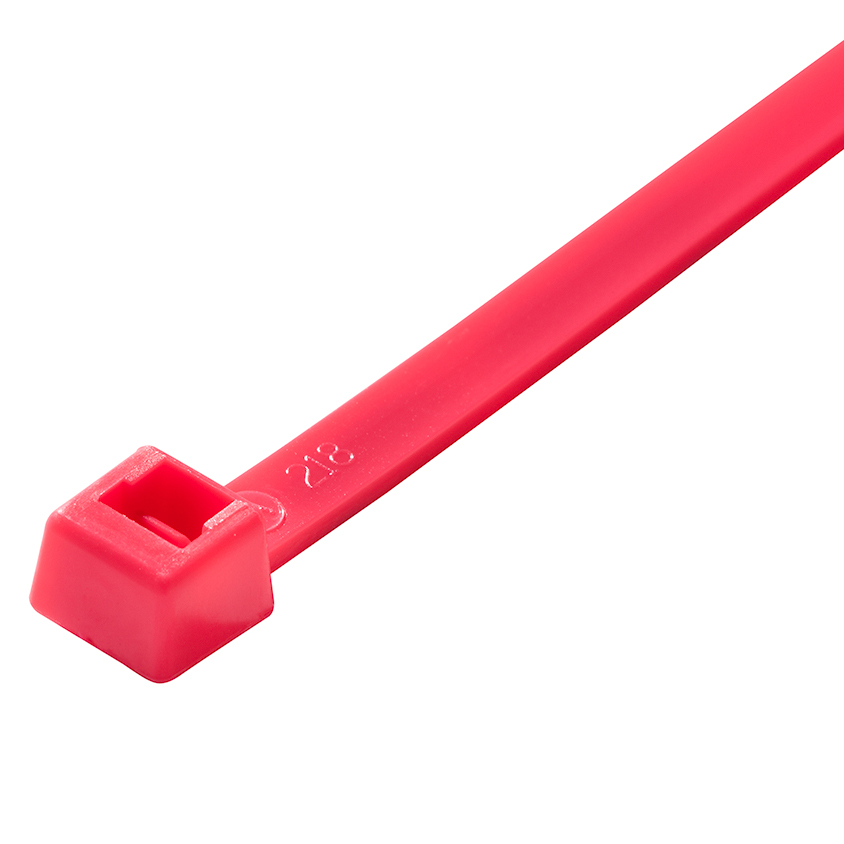Standard Cable Ties, 50 lb, 11 inch, Fluorescent Pink Nylon