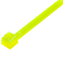 Standard Cable Ties, 50 lb, 7 inch, Fluorescent Yellow Nylon