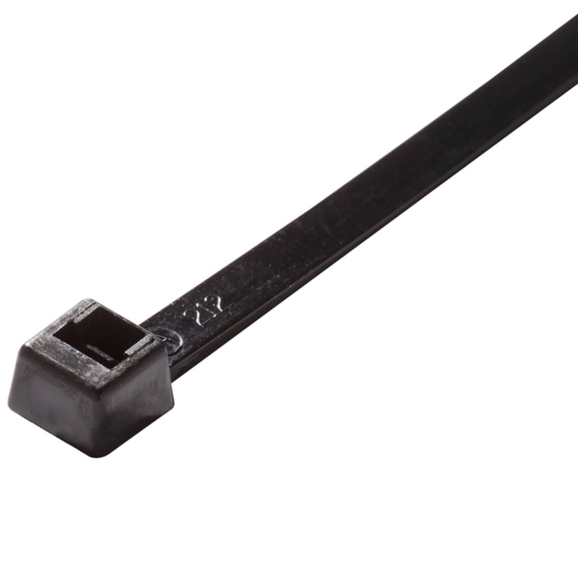 Miniature Cable Ties, 18 lb, 4 inch, UV Black