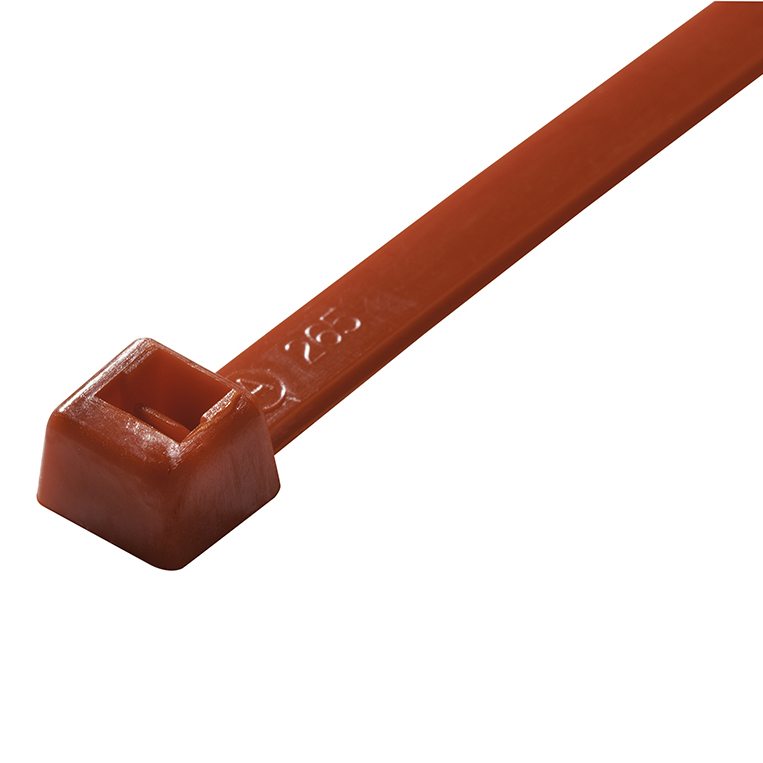 Intermediate Cable Ties, 40 lb, 8 inch, Red Nylon