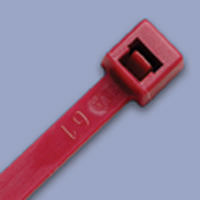 Burgundy Air Handling Cable Ties, 50 lb, 7 inch