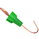 Wire Connectors, Wing, Green Grounding