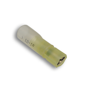 Heat Shrink Terminal, Fully Insulated Female Disconnects, Yellow