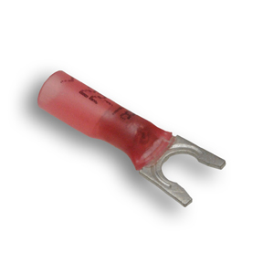 Heat Shrink Terminal, Spade, Red, # 10