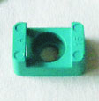 Metal Detectable Screw Mounts, #4, Teal