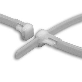 Releasable Cable Ties, 50 lb, 5 inch, Natural