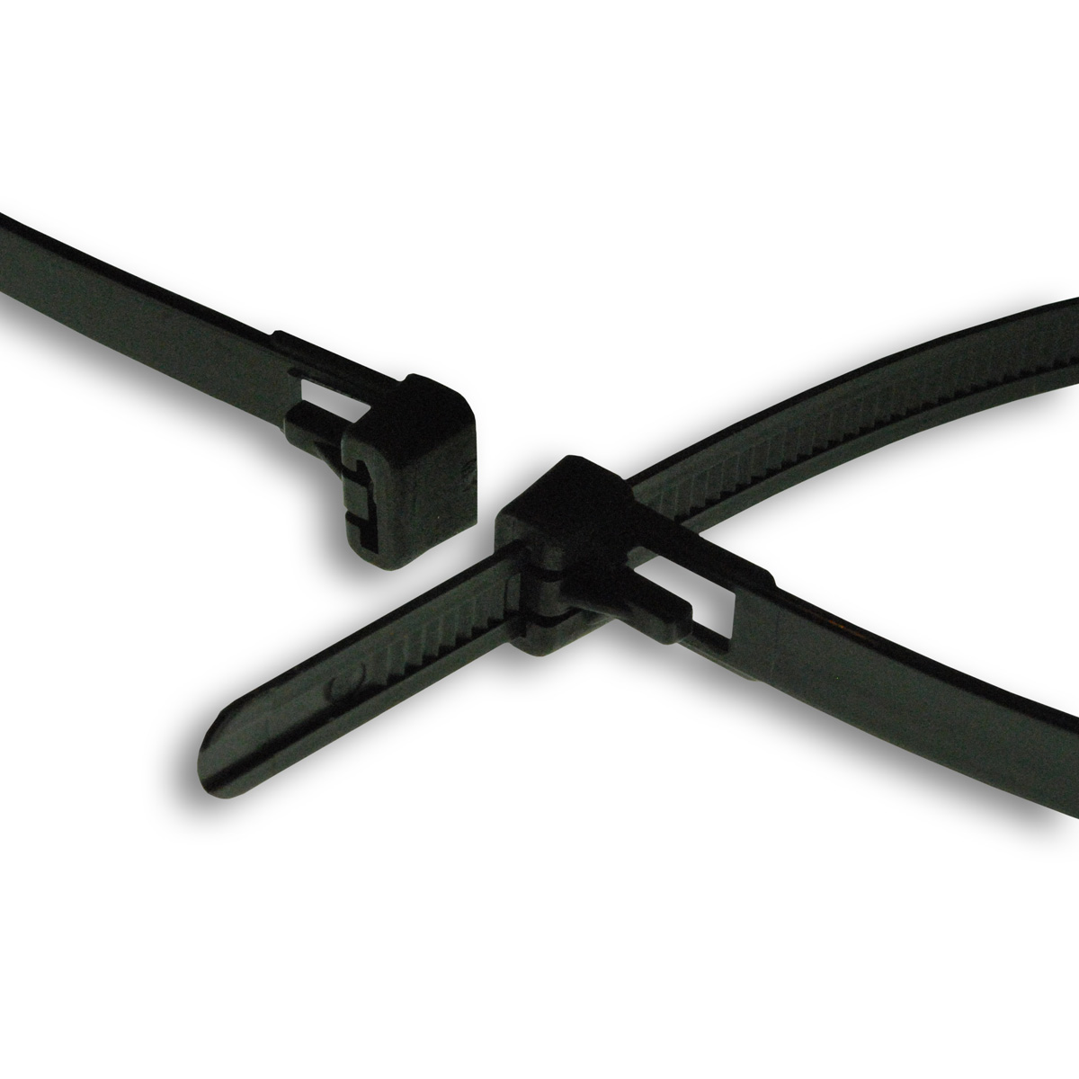 Releasable Cable Ties, 50 lb, 5 inch, UV Black