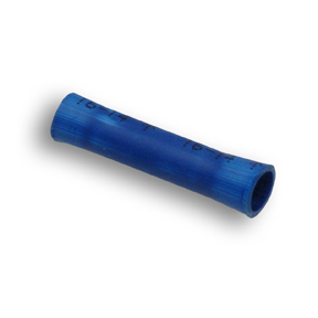 Double Crimp Nylon Terminal, Butt Connectors, Blue