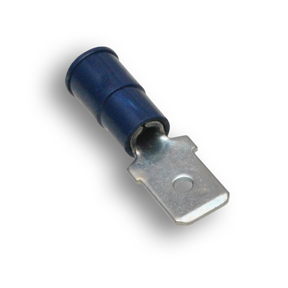 Double Crimp Nylon Terminal, Male Disconnects, Blue